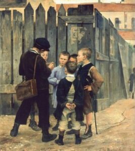 The Meeting by Marie Bashkirtseff, hand-painted oil painting reproduction