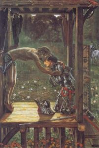The Merciful Knight by Edward Burne-Jones, hand-painted oil painting reproduction