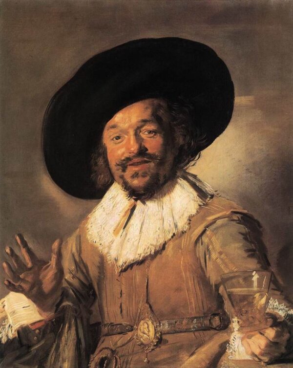 The Merry Drinker by Frans Hals, hand-painted oil reproduction