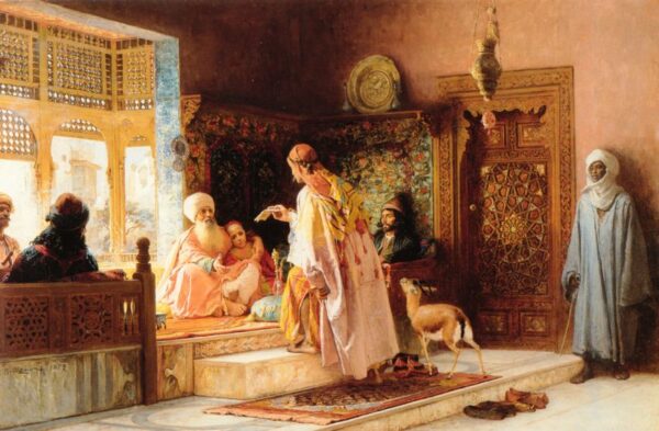 The Messenger by Frederick Arthur Bridgman, hand-painted oil painting reproduction