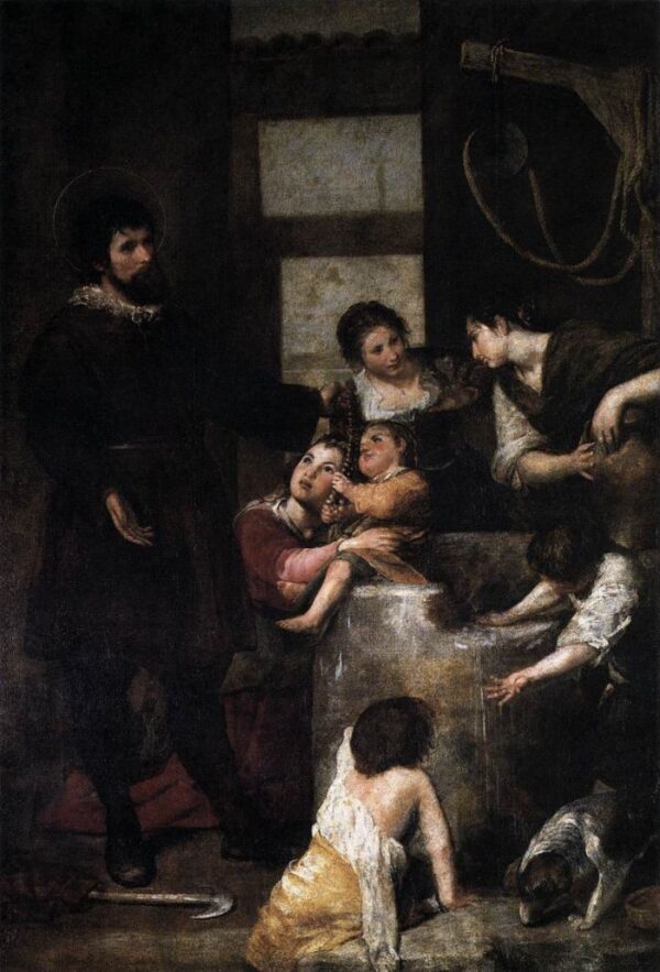 The Miracle at the Well by Alonso Cano, hand-painted oil painting reproduction