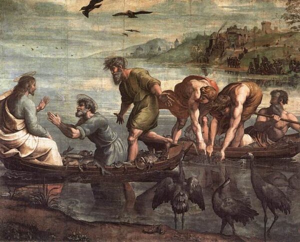 The Miraculous Draught of Fishes by Raphael Sanzio, hand-painted oil reproduction
