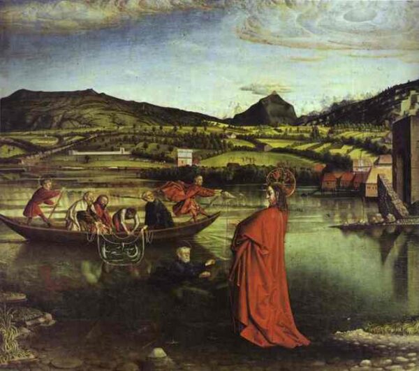 The Miraculous Drought of Fishes by Konrad Witz, hand-painted oil painting reproduction