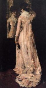 The Mirror by William Merritt Chase, hand-painted oil painting reproduction