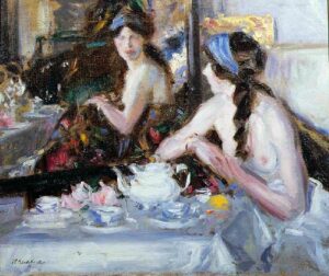 The Mirror by Francis Cadell, hand-painted oil painting reproduction