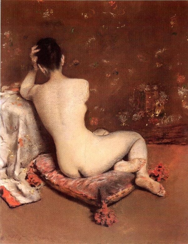 The Model by William Merritt Chase, hand-painted oil painting reproduction
