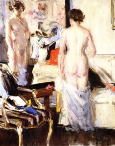The Model by Francis Cadell, hand-painted oil painting reproduction