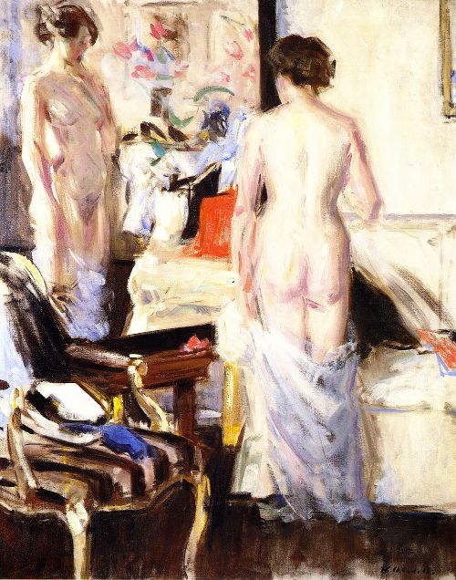 The Model by Francis Cadell, hand-painted oil reproduction