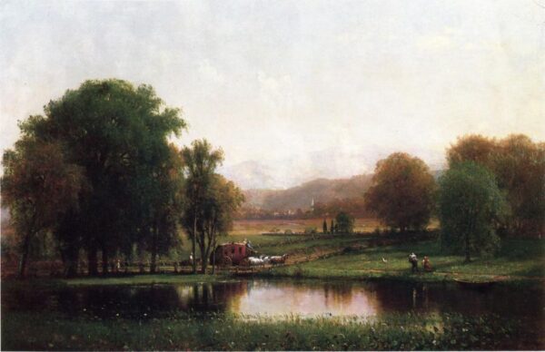 The Morning Stage by Thomas Worthington Whittredge, hand-painted oil painting reproduction