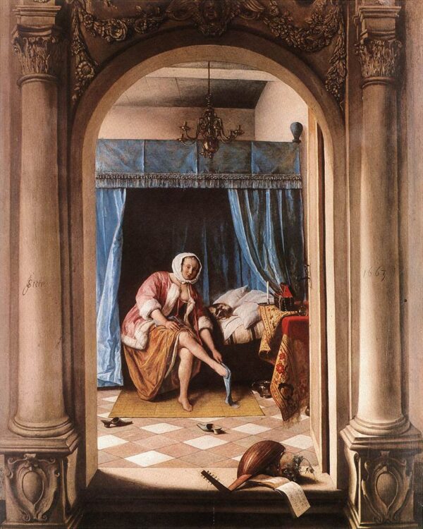 The Morning Toilet by Jan Steen, hand-painted oil painting reproduction