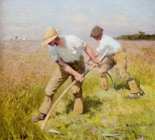 The Mowers by George Clausen, hand-painted oil painting reproduction