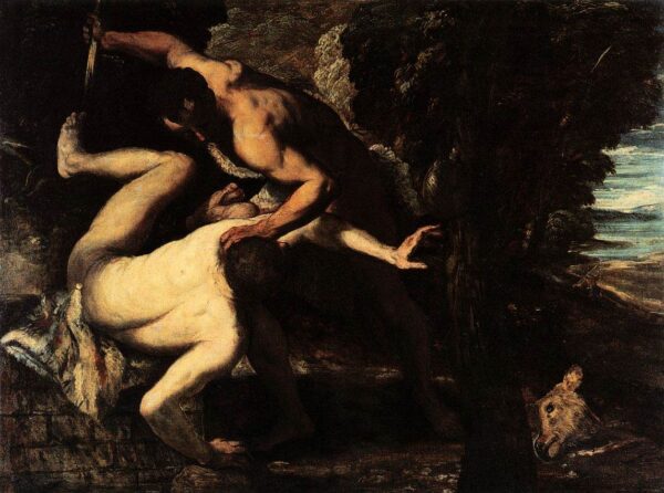 The Murder of Abel by Tintoretto, hand-painted oil painting reproduction