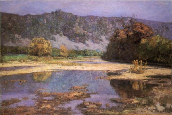 The Muscatatuck by Theodore Clement Steele, hand-painted oil painting reproduction