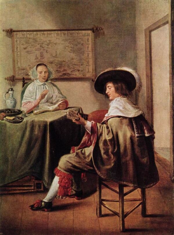 The Music-Makers by Jan Miense Molenaer, hand-painted oil painting reproduction