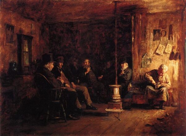 The Nantucket School of Philosophy by Eastman Johnson, hand-painted oil painting reproduction