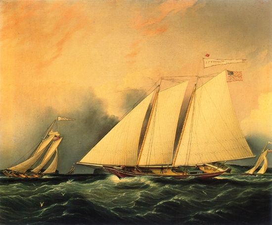 The Narrows by James E Buttersworth, hand-painted oil reproduction