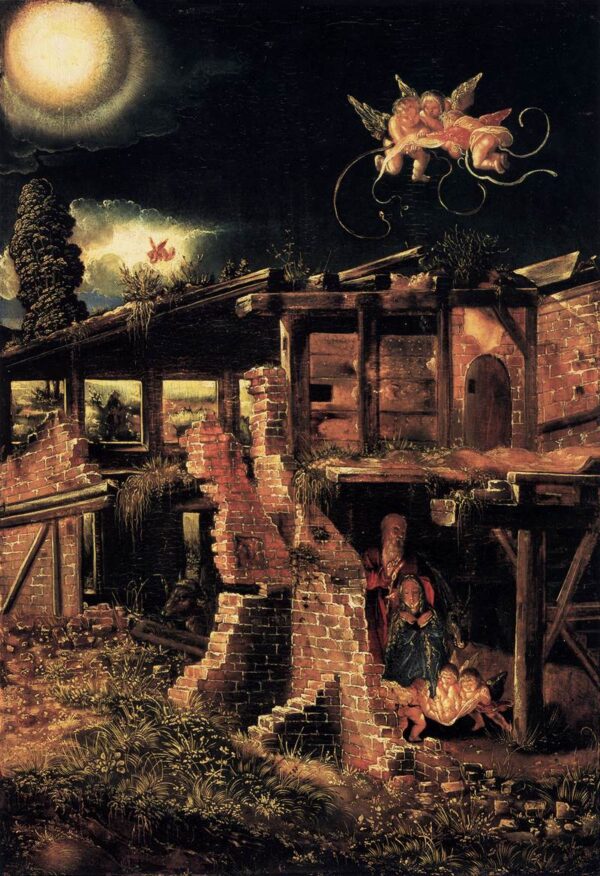 The Nativity by Albrecht Altdorfer, hand-painted oil painting reproduction