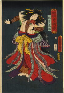 The Nine-Tailed Fox by Utagawa Kunisada, hand-painted oil painting reproduction