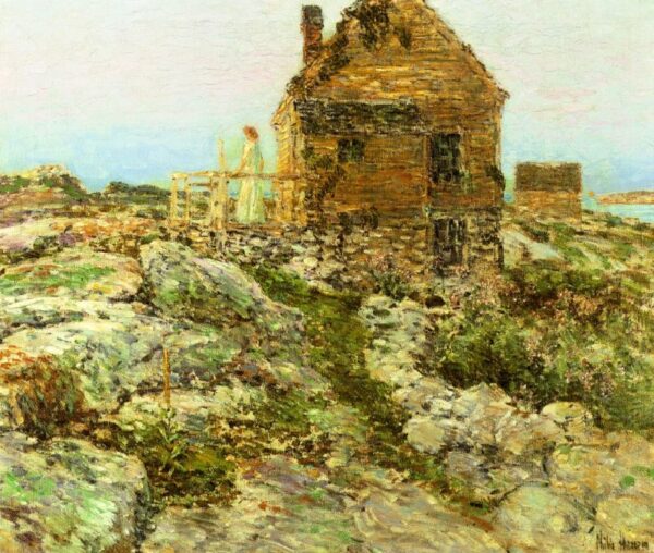 The Norwegian Cottage by Frederick Childe Hassam, hand-painted oil painting reproduction