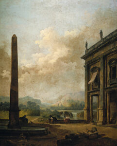 The Obelisk by Hubert Robert, hand-painted oil painting reproduction