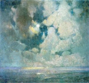 The Ocean at Sunrise by Emil Carlsen, hand-painted oil painting reproduction