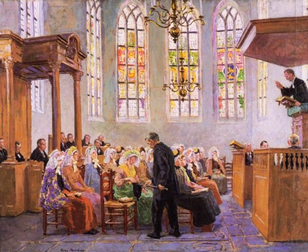 The Offertory by Gari Melchers, hand-painted oil painting reproduction