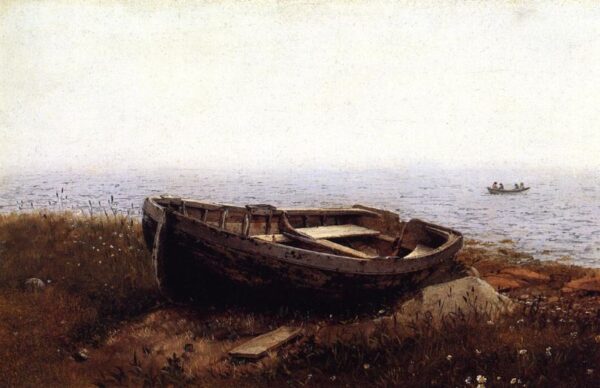 The Old Boat by Frederic Edwin Church, hand-painted oil painting reproduction