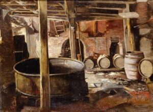 The Old Brewery by Léon Frédéric, hand-painted oil painting reproduction