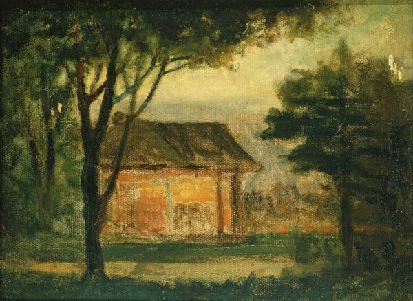 The Old Homestead by Edward Mitchell Bannister, hand-painted oil painting reproduction