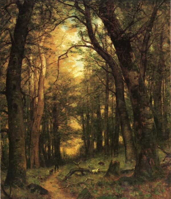 The Old Hunting Ground II by Thomas Worthington Whittredge, hand-painted oil painting reproduction