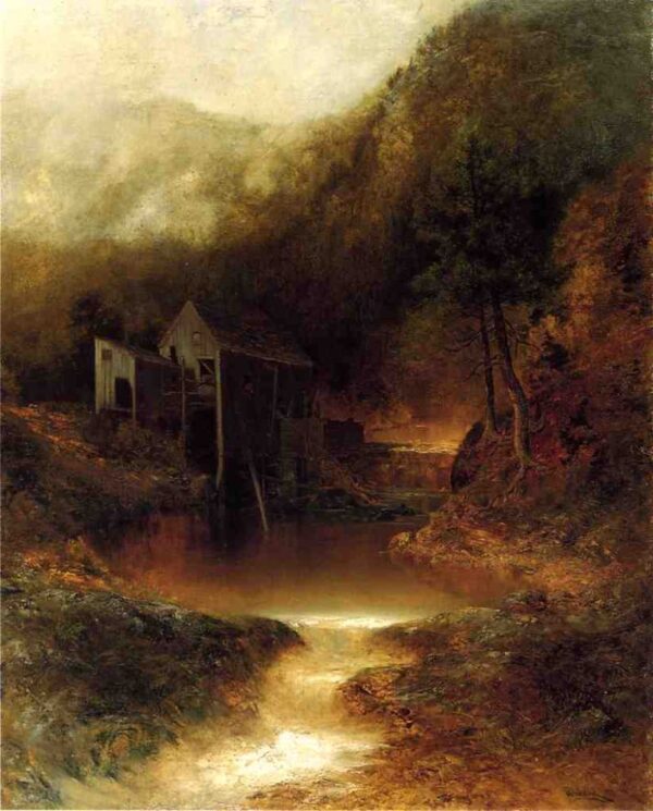 The Old Mill by Ralph Albert Blakelock, hand-painted oil painting reproduction