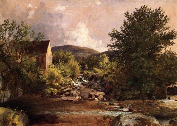 The Old Mill by Jasper Francis Cropsey, hand-painted oil painting reproduction