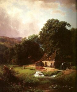 The Old Mill by Albert Bierstadt, hand-painted oil painting reproduction
