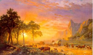 The Oregon Trail by Albert Bierstadt, hand-painted oil painting reproduction