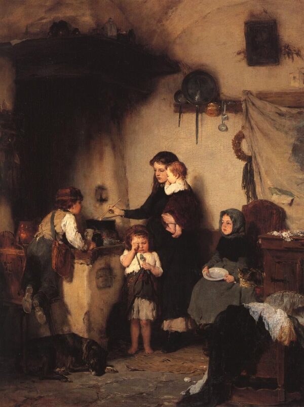 The Orphans by Nikolaos Gyzis, hand-painted oil painting reproduction