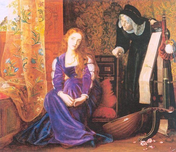 The Pained Heart by Arthur Hughes, hand-painted oil painting reproduction