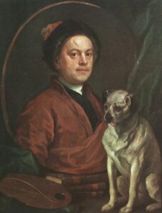 The Painter And His Pug by William Hogarth, hand-painted oil painting reproduction