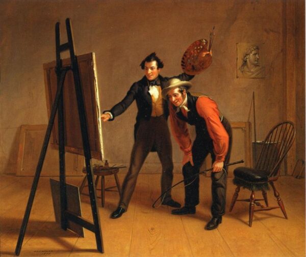 The Painter’s Triumph by William Sidney Mount, hand-painted oil painting reproduction