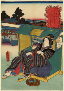 The Palanquin by Utagawa Kunisada, hand-painted oil painting reproduction