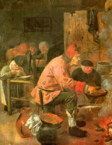 The Pancake Baker by Adriaen Brouwer, hand-painted oil painting reproduction