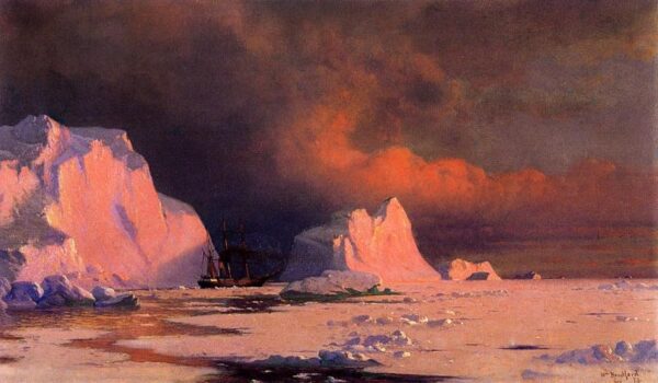 The ‘Panther’ in Melville Bay by William Bradford, hand-painted oil painting reproduction