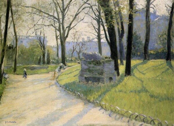The Parc Monceau by Gustave Caillebotte, hand-painted oil painting reproduction