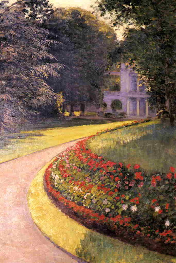 The Park at Yerres by Gustave Caillebotte, hand-painted oil painting reproduction
