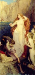 The Pearls of Aphrodite by Herbert Draper, hand-painted oil painting reproduction