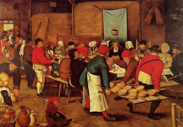The Peasant Wedding by Pieter Brueghel the Younger, hand-painted oil painting reproduction