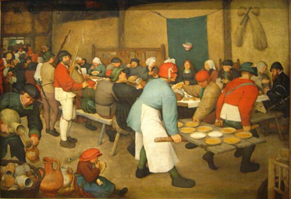 The Peasant Wedding by Pieter Brueghel the Elder, hand-painted oil painting reproduction