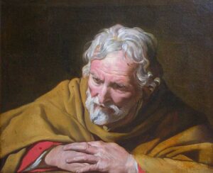 The Penitent Saint Peter by Matthias Stomer, hand-painted oil painting reproduction