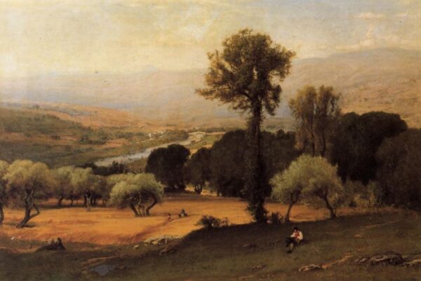 The Perugian Valley by George Inness, hand-painted oil painting reproduction