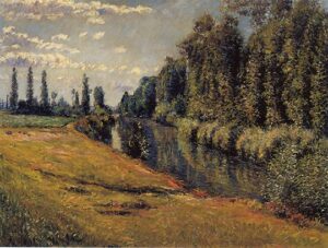 The Petit Bras of the Seine by Gustave Caillebotte, hand-painted oil painting reproduction