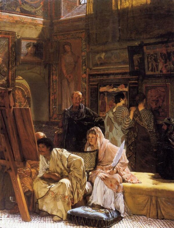 The Picture Gallery by Lawrence Alma-Tadema, hand-painted oil painting reproduction